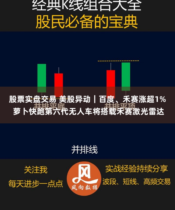 股票实盘交易 美股异动｜百度、禾赛涨超1% 萝卜快跑第六代无人车将搭载禾赛激光雷达