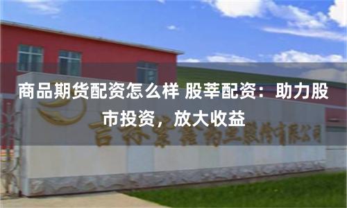 商品期货配资怎么样 股莘配资：助力股市投资，放大收益